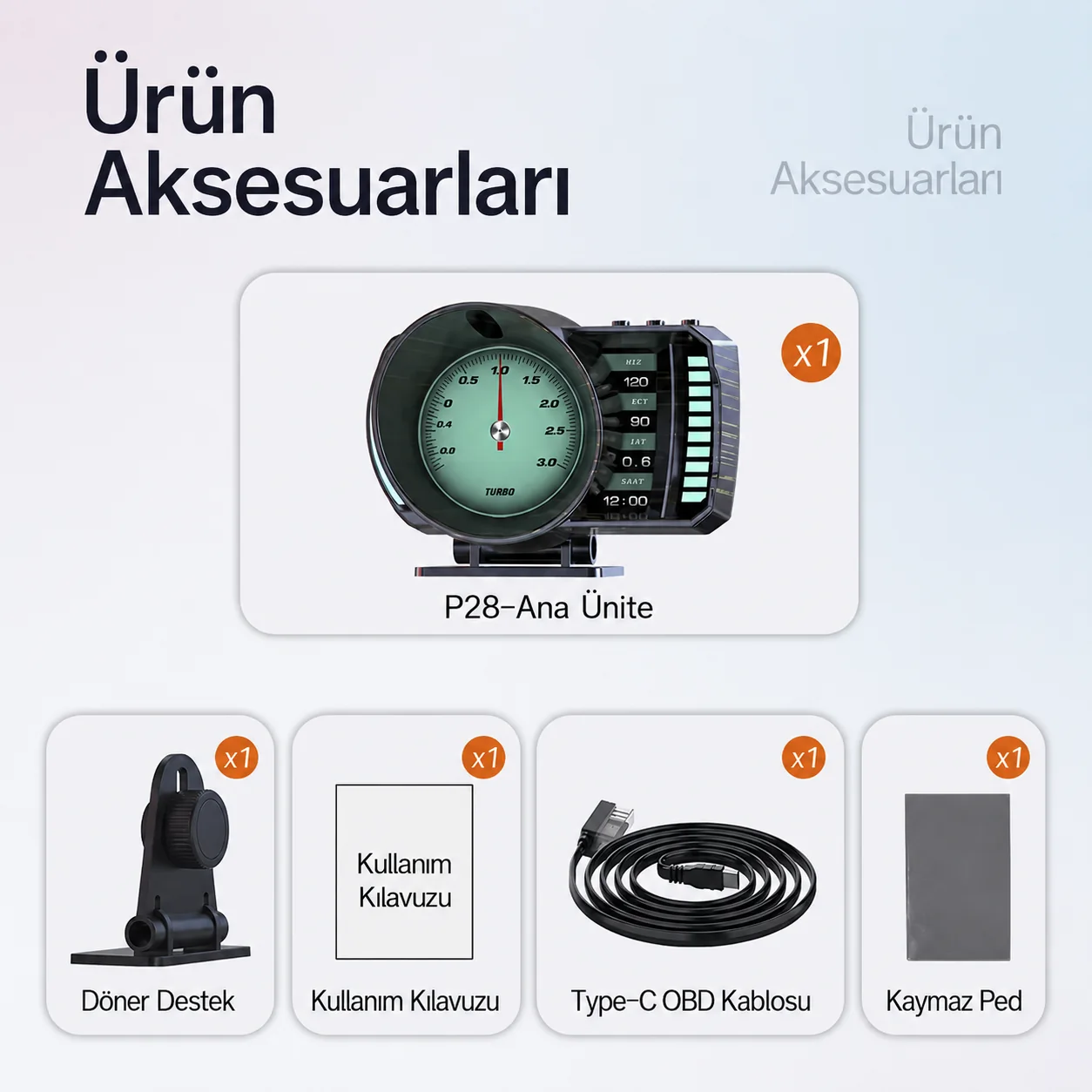 KokpitX P28 kutu içeriği